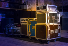 Concert Equipment. Containers For Transportation Of Equipment.