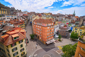 Wall Mural - Lausanne city in Switzerland Swiss