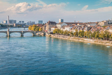 Rhine River In Basel