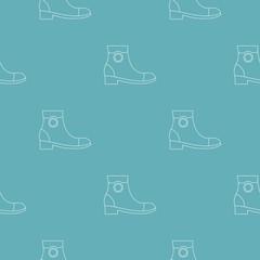 Sticker - Woman shoes pattern vector seamless repeating for any web design