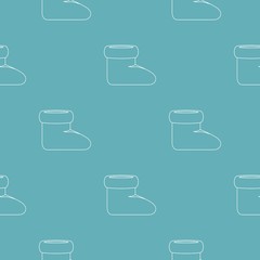 Poster - woman shoes pattern vector seamless repeating for any web design