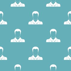 Poster - Worker avatar pattern vector seamless repeating for any web design