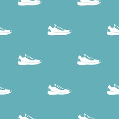 Poster - sneakers pattern vector seamless repeating for any web design
