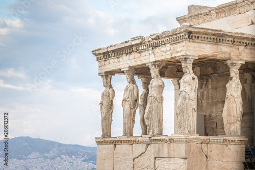 Zdjęcie XXL Rzeźby w Akropolu Grecja