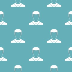 Poster - Male avatar pattern vector seamless repeating for any web design