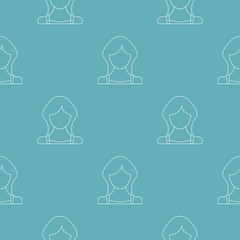 Poster - Best woman user pattern vector seamless repeating for any web design