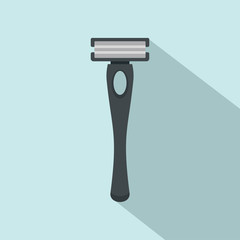 Sticker - Black man razor icon. Flat illustration of black man razor vector icon for web design