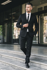 Sticker - Portrait of a handsome young businessman