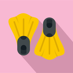 Poster - Flippers icon. Flat illustration of flippers vector icon for web design