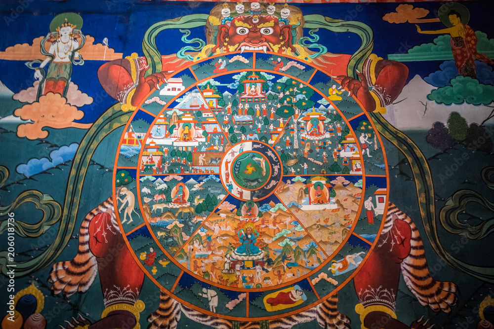 Photo The Wheel of Life in Buddhism