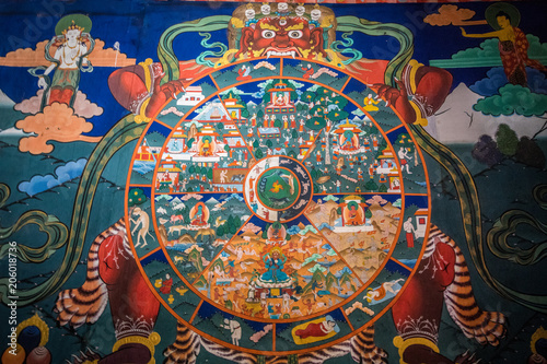 Photo The Wheel of Life in Buddhism