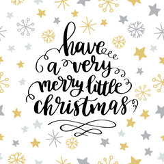 Wall Mural - Merry Christmas vector text