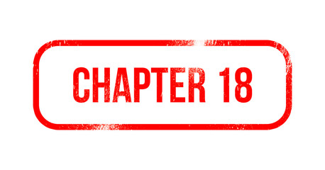 chapter 18 red grunge rubber - stamp