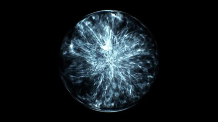 Fancy spherical abstract in a dark background