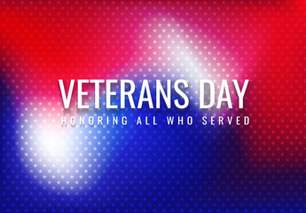 Aufkleber - Veterans Day abstract background halftone gradient vector