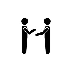 Poster - relation of two people icon. Element of conversation icon for mobile concept and web apps. Isolated relation of two people icon can be used for web and mobile