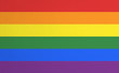 Rainbow flag pattern on fabric texture for LGBT LGBTQ pride for transgender day of remembrance and transgender awareness week concept