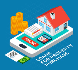 Poster - Online Property Purchase Composition