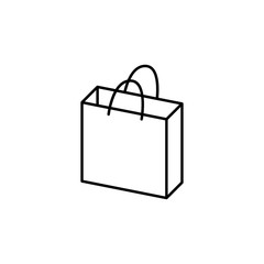 Aufkleber - bag from the store icon. element of mobile banking for smart concept and web apps. thin line bag fro