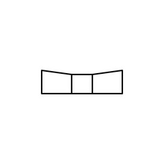 Poster - open box icon. Element of mobile banking for smart concept and web apps. Thin line open box icon can be used for web and mobile