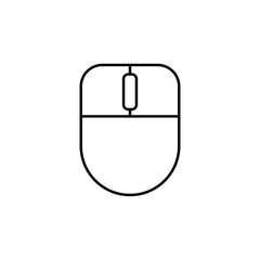 computer mouse icon. Element of mobile banking for smart concept and web apps. Thin line computer mouse icon can be used for web and mobile