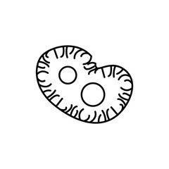 Poster - microorganisms icon. Element of microorganisms icon for mobile concept and web apps. Thin line microorganisms icon can be used for web and mobile