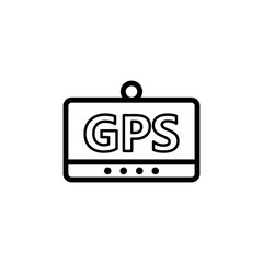 Aufkleber - GPS navigator icon. Element of navigation for mobile concept and web apps. Thin line GPS navigator icon can be used for web and mobile