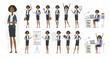 © Boyko.Pictures - African businesswoman - vector cartoon people character set