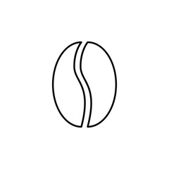 Poster - coffee bean icon. Element of food icon for mobile concept and web apps. Thin line coffee bean icon can be used for web and mobile