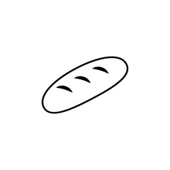 Poster - loaves of bread icon. Element of food icon for mobile concept and web apps. Thin line loaves of bread icon can be used for web and mobile