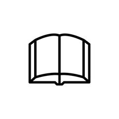 Aufkleber - open book icon. Element of science icon for mobile concept and web apps. Thin line open book icon can be used for web and mobile