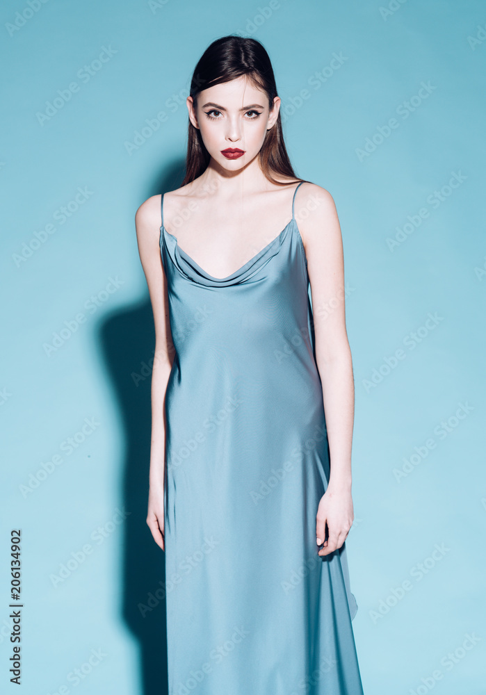 blue by atlas prom dresses Luxury Allover Crystals Beading Blue Mermaid Prom Dress