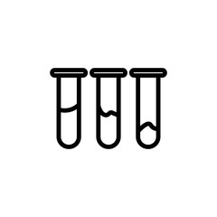 Aufkleber - laboratory test tubes icon. Element of science icon for mobile concept and web apps. Thin line laboratory test tubes icon can be used for web and mobile