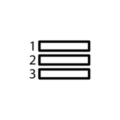 Aufkleber - Equations 1 2 3 icon. Element of science icon for mobile concept and web apps. Thin line Equations 1 2 3 icon can be used for web and mobile