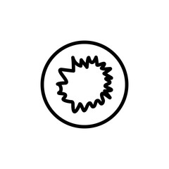 Aufkleber - chemical test icon. Element of science icon for mobile concept and web apps. Thin line chemical test icon can be used for web and mobile