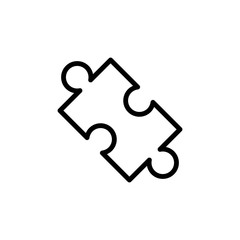 Poster - Puzzle icon. Element of science icon for mobile concept and web apps. Thin line Puzzle icon can be used for web and mobile