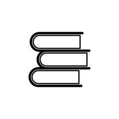 Aufkleber - pile of books icon. Element of science icon for mobile concept and web apps. Thin line pile of books icon can be used for web and mobile