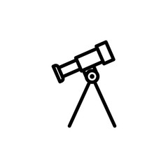 Aufkleber - telescope icon. Element of science icon for mobile concept and web apps. Thin line telescope icon can be used for web and mobile