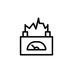 Aufkleber - current meter icon. Element of science icon for mobile concept and web apps. Thin line current meter icon can be used for web and mobile