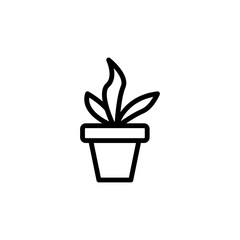 Poster - plant in the pot icon. Element of science icon for mobile concept and web apps. Thin line plant in the pot icon can be used for web and mobile