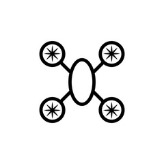 Poster - quadrupter icon. Element of science icon for mobile concept and web apps. Thin line quadrupter icon can be used for web and mobile