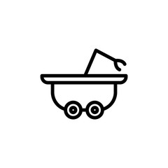 Aufkleber - moon-rover icon. Element of science icon for mobile concept and web apps. Thin line moon-rover icon can be used for web and mobile