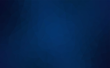 Poster - Dark BLUE vector polygon abstract background.