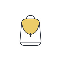 Poster - backpack icon. Element of web icon with one color for mobile concept and web apps. Thin line backpack icon can be used for web and mobile. Premium icon