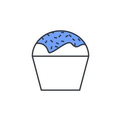 Aufkleber - cake icon. Element of web icon with one color for mobile concept and web apps. Thin line cake icon can be used for web and mobile. Premium icon