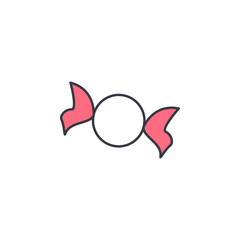 Aufkleber - candy icon. Element of web icon with one color for mobile concept and web apps. Thin line candy icon can be used for web and mobile. Premium icon