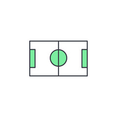 Aufkleber - football stadium icon. Element of web icon with one color for mobile concept and web apps. Thin line football stadium icon can be used for web and mobile. Premium icon