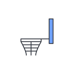 Poster - basketball basket icon. Element of web icon with one color for mobile concept and web apps. Thin line basketball basket icon can be used for web and mobile. Premium icon