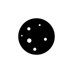 Aufkleber - moon icon. Element of web icon with one color for mobile concept and web apps. Isolated moon icon can be used for web and mobile