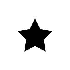 Aufkleber - five-pointed star icon. Element of web icon with one color for mobile concept and web apps. Isolated five-pointed star icon can be used for web and mobile